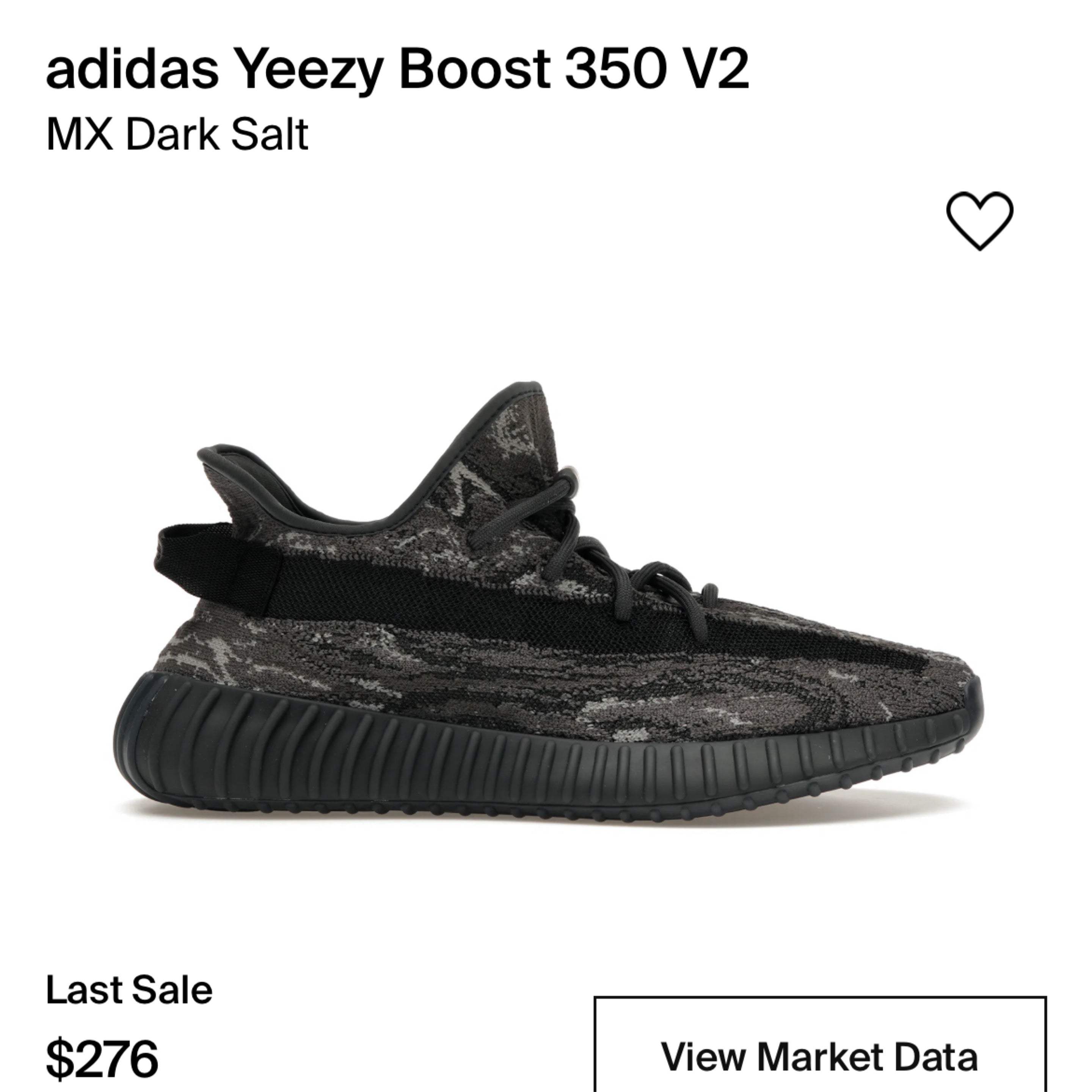 Yeezy 350 V2 Dark Salt SZ 8.5