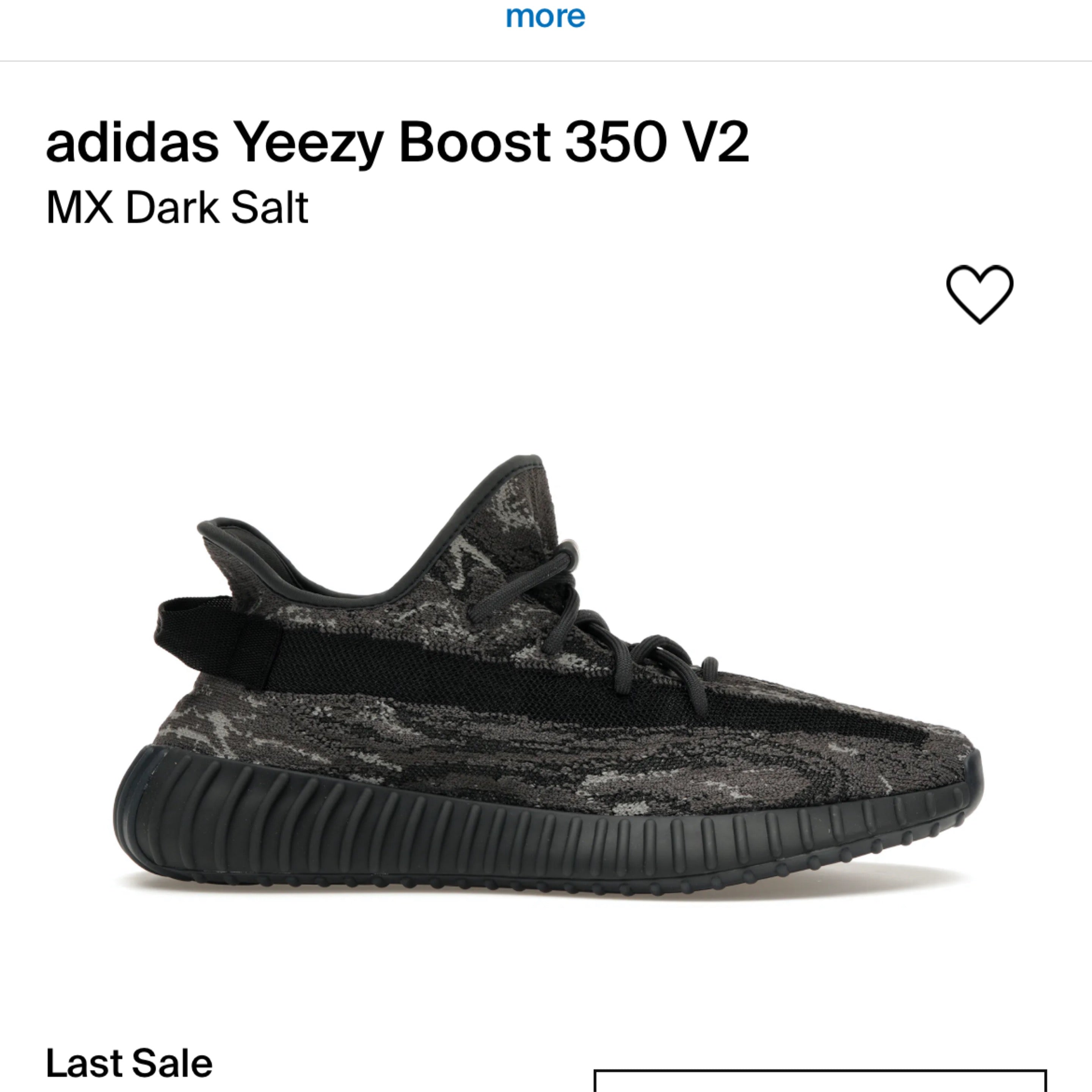 Yeezy 350 V2 Dark Salt SZ 11