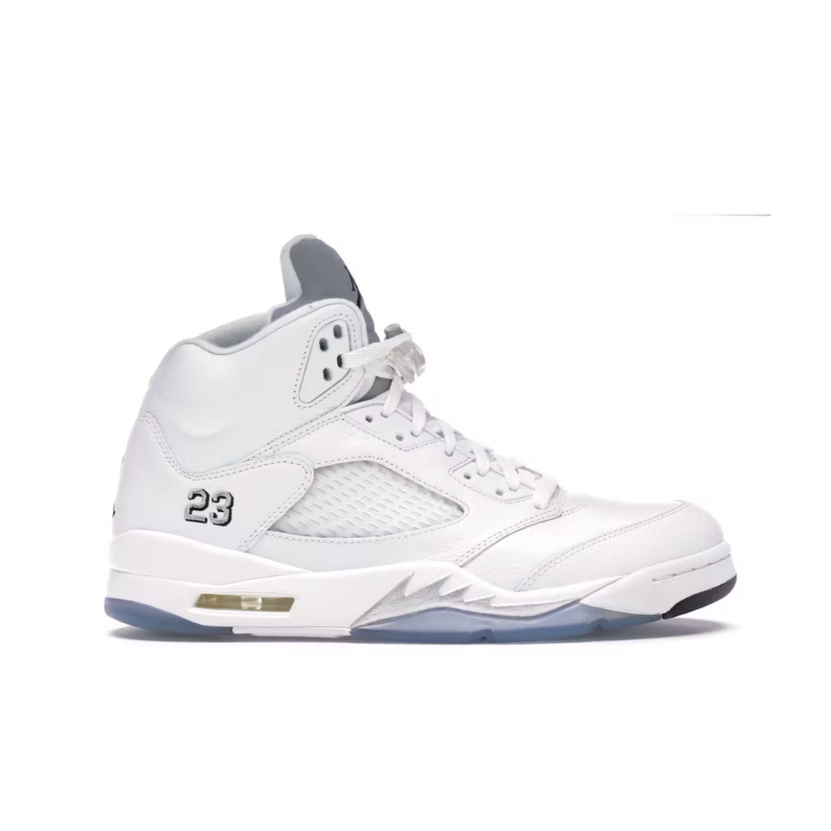 Jordan 5 Metallic White