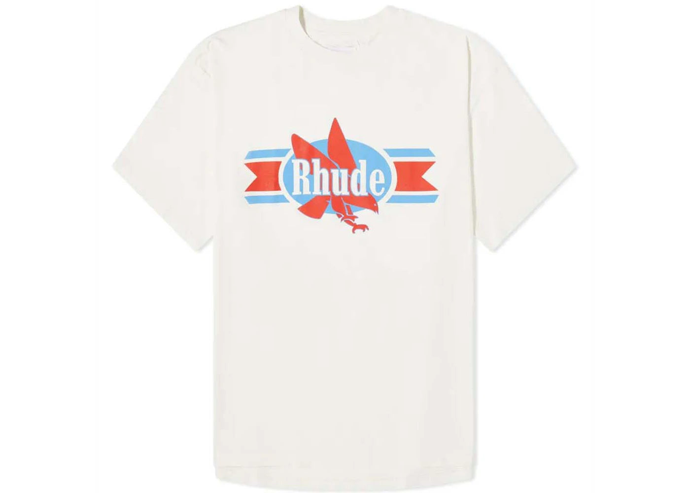 Rhude Chevron Eagle T-shirt Vintage White